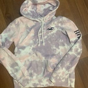 Hollister tie dye hooded sweatshirt